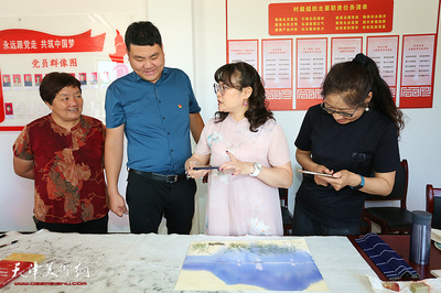 書畫名家走進鄉村 文化浸潤美麗鄉村——天津市文化藝術商會赴薊州區南齊莊村開展文化下鄉活動